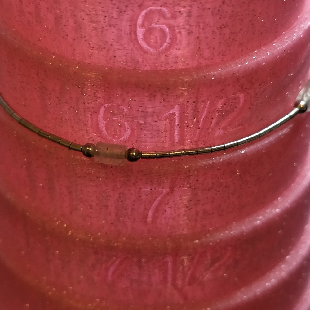 Sterling Silver Jade Tube Bracelet - Picture 4 of 4